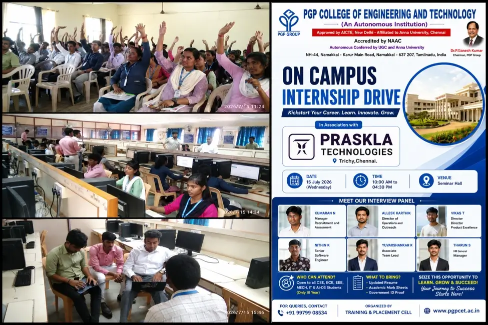 Praskla Technologies Internship Recruitment Drive